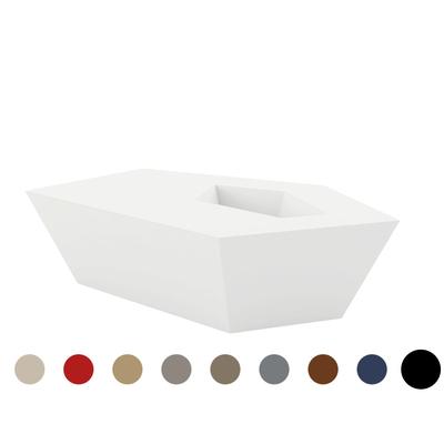 Vondom »FAZ« Outdoor Beistelltisch Gross / B 110 x H 32 x T 70 cm / Basic matt / Black Image