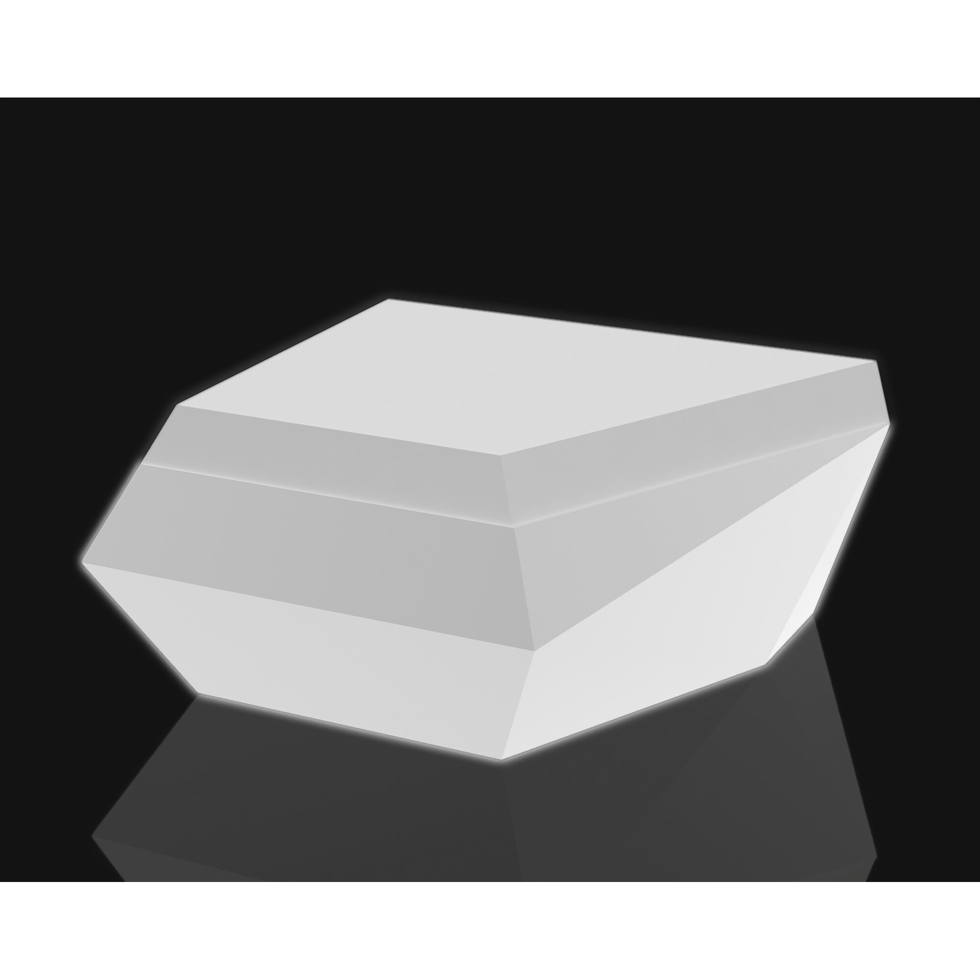 Vondom »FAZ« Outdoor Lounge-Hocker - LED Beleuchtung LED RGB / B 90 x H 32 x T 85 cm