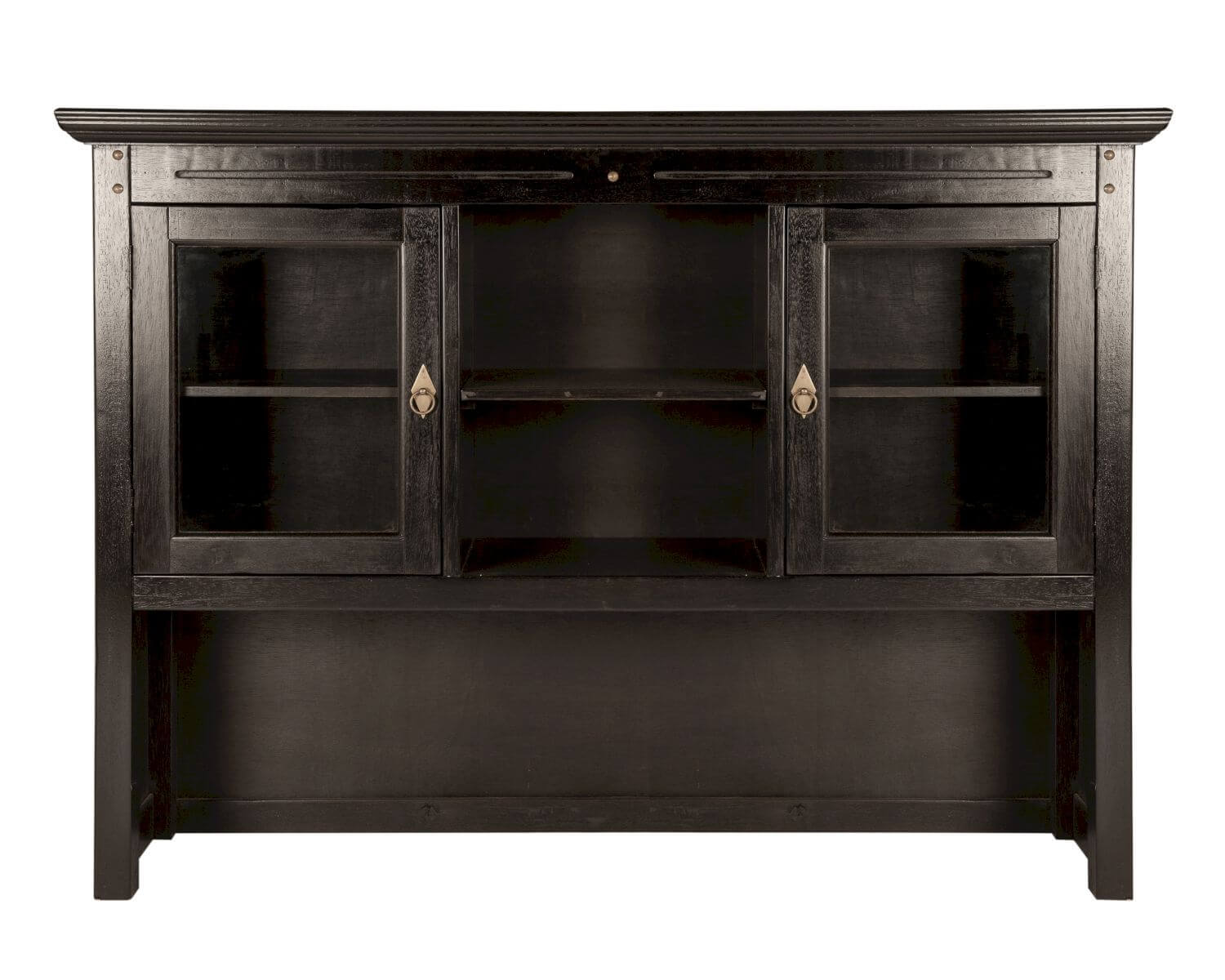 SIT »Samba« Vitrinen-Aufsatz Antik Akazie massiv 9833-30 / B 148 x H 83,5 x T 44 cm