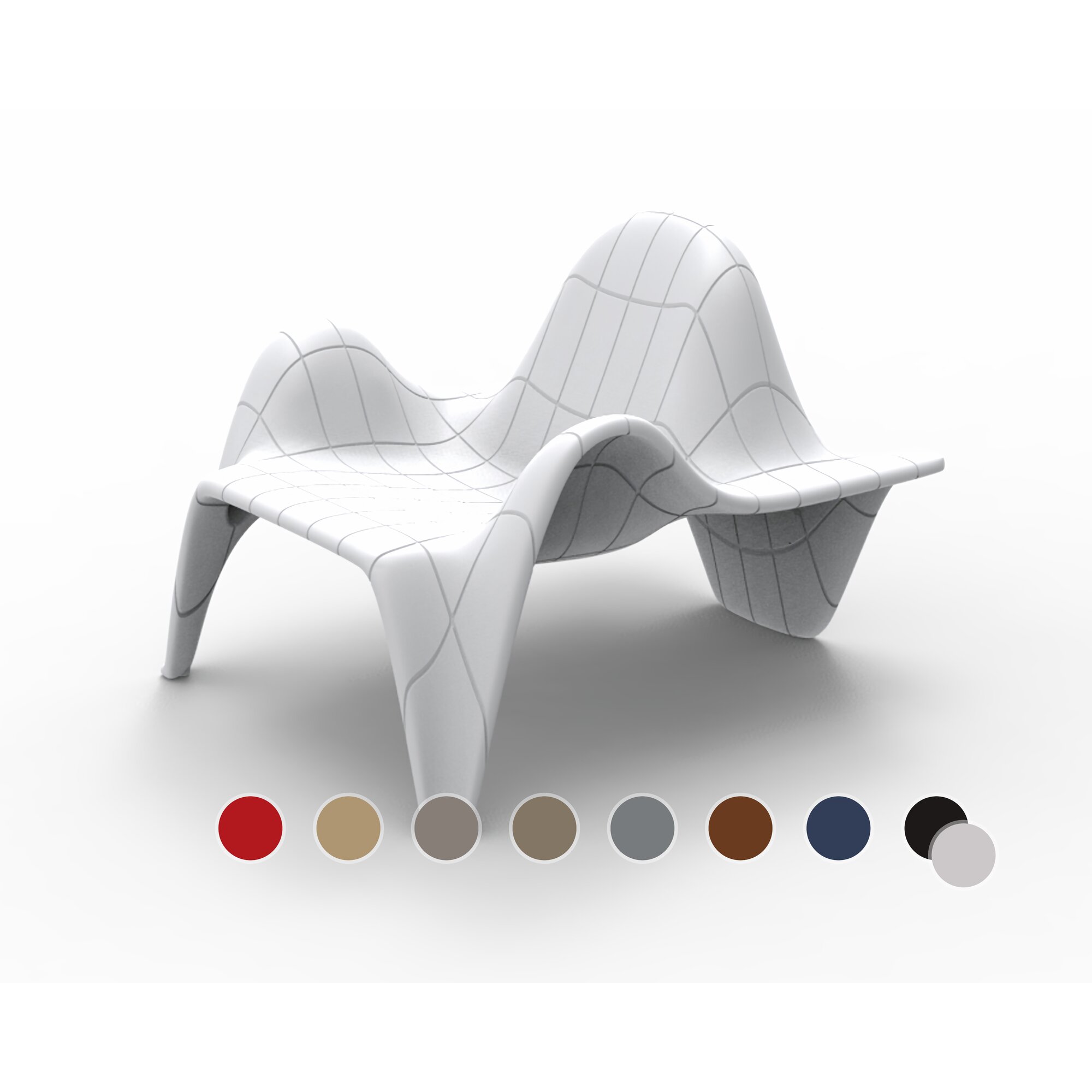Vondom »F3« Outdoor Sessel Basic matt / Ice