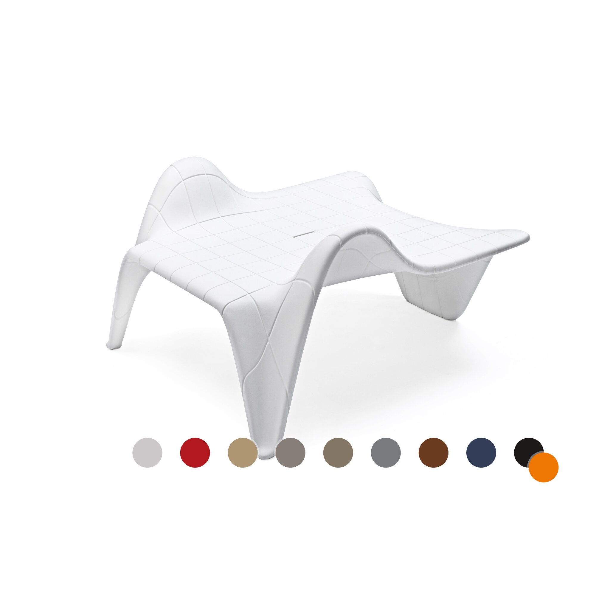 Vondom »F3« Outdoor Beistelltisch Bicolor / White/Navy