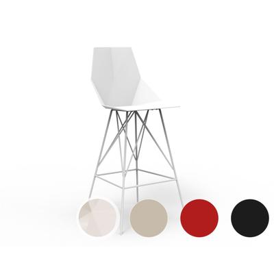 Vondom »FAZ« Outdoor Barhocker Niedrig 66 cm / B 50 x H 102 x T 51 cm / Black Image