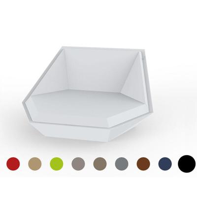 Vondom »FAZ« Outdoor Daybed Lackiert Hochglanz / Taupe mit Bezug Silvertex Taupe 4024 Image