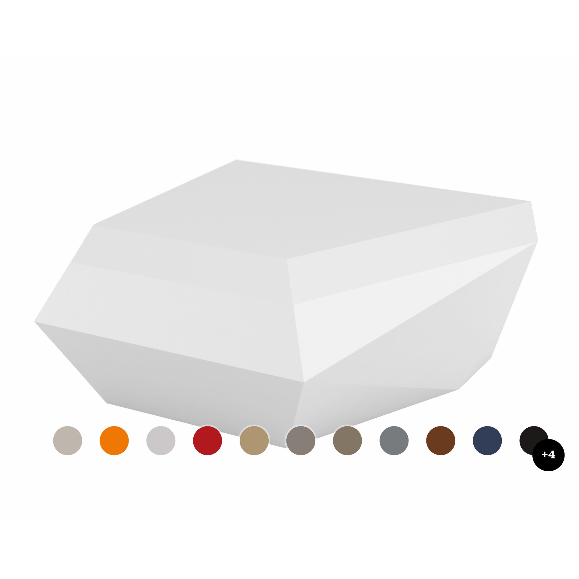 Vondom »FAZ« Outdoor Lounge-Hocker Basic matt / Ice