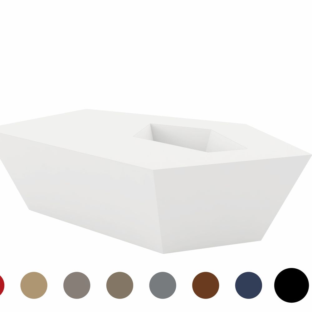 Vondom »FAZ« Outdoor Beistelltisch Gross / B 110 x H 32 x T 70 cm / Lackiert Hochglanz / Anthracite Image