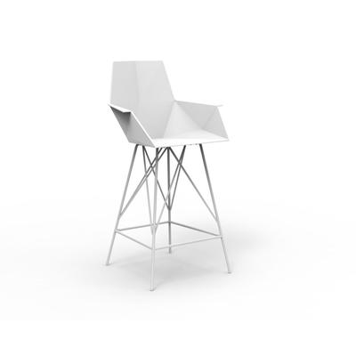Vondom »FAZ« Outdoor Barhocker mit Armlehne Hoch 75 cm / B 57 x H 111 x T 51 cm / Black Image