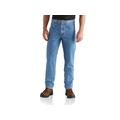 Carhartt Men's Straight Fit Heavyweight 5 Pocket Tapered Leg Jeans, Stonewash SKU - 406981