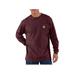 Carhartt Men's Loose Fit Heavyweight Long Sleeve Pocket T-Shirt, Port SKU - 583760