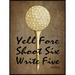 Red Barrel Studio® Pelley 'Yell Fore' by Graffitee Studios Textual Art on Canvas in Brown/Green | 24 H x 18 W x 1.5 D in | Wayfair