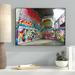 Latitude Run® Pravda 'South Bank Skate Park' by Graffitee Studios Photographic Print on Wrapped Canvas in Blue/Red | 18 H x 24 W x 1.5 D in | Wayfair