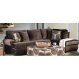 Brown Sectional - Lark Manor™ Adaley 124" Wide Microfiber/Microsuede Symmetrical Sofa & Chaise Microfiber/Microsuede | Wayfair