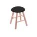 Holland Bar Stool Vanity Stool Upholstered in Black/Brown | 18 H x 15 W x 15 D in | Wayfair RC18MSNatBlkVinyl