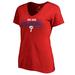 Women's Fanatics Branded Red Philadelphia Phillies We Are Icon V-Neck T-Shirt
