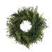 Vickerman 460443 - 24" Buckler Fern & Grass Wreath-Green (FQ171924) Home Office Wreath