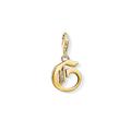 Thomas Sabo Damen-Charm-Anhänger G Buchstabe Gold Charm Club 925 Sterling Silber 1613-414-39