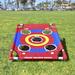 GoSports 3' x 2' Bullseye Bounce Cornhole Toss Game Plastic in Blue/Red | 9 H x 24 W x 36 D in | Wayfair CH-05-BULLSEYE