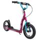 STAR SCOOTER Kick Scooter with brakes, mudguard and air tires for Kids 7 year old | Sport Edition with Alloy Wheels 12 Inch | Berry & Turquoise