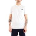 Fred Perry Men's Ringer T-Shirt, White, Large