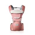 SONARIN 3 in 1 All Season Breathable Hipseat Baby Carrier,Sun Protection,Ergonomic,Multifunction,Easy Mom,Adapted to Your Child's Growing(Pink)