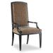 Hooker Furniture Sanctuary Dining Chair Wood/Upholstered/Fabric in Black | 46 H x 24 W x 26 D in | Wayfair 3005-75400