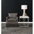 Hooker Furniture Melange End Table Stainless Steel in Gray/White | 24.75 H x 21.75 W x 26 D in | Wayfair 638-50394-MULTI