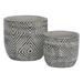 Bungalow Rose Rebello 2-Piece Terracotta Pot Planter Set Clay & Terracotta in Black | 6.25 H x 6.75 W x 6.75 D in | Wayfair