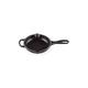 Le Creuset Signature Enamelled Cast Iron Skillet Frying Pan With Helper Handle and Two Pouring Lips, 16 cm, Matte Black, 20182160000422
