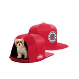 Red LA Clippers Small Pet Nap Cap Dog Bed