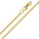 14-Carat 585 Yellow Gold diamond cut spiga wheat chain - Width 1.20 mm yellow gold