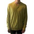 Men's TED Baker Yellow V Neck Organic Cotton SLUMDOG Sweater - Size Medium
