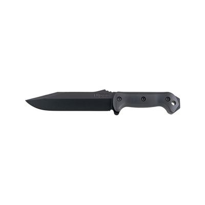 KA-BAR Knives Becker BK7 Tactical Utility Knife Black GFN Handle Black Blade Plain KBBK7