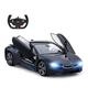 RASTAR BMW i8 Model Car, 1:14 BMW i8 Remote Control Car, Open Doors by RC/Working Lights - Mattblack