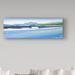 Trademark Fine Art Ron Parker 'Far Horizon' - Graphic Art Print on Canvas Metal in Blue/Green | 10 H x 32 W x 2 D in | Wayfair ALI32690-C1032GG