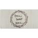 39 x 19.6 W in Rug - Nicole Miller Cook N Comfort Home Sweet Home Wreath Kitchen Mat | 39 H x 19.6 W in | Wayfair CNC107