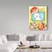 Trademark Fine Art 'Spring Bunny' Acrylic Painting Print on Wrapped Canvas in White/Black | 47 H x 35 W x 2 D in | Wayfair ALI33625-C3547GG