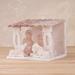 The Holiday Aisle® Ludden Born Unto You Huamanga Stone Sculpture Stone in Gray/White | 3.9 H x 4.7 W x 3.9 D in | Wayfair