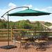 Alcott Hill® Karr 10' Cantilever Umbrella Metal in Green | 102 H in | Wayfair AE142DFE3BF34115B76E3F69605FAFA6