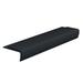 ROPPE Rubber 0.25" Thick x 108" Wide x 1.75" Length Stair Nose in Black Rubber Trim | 0.25 H x 108 W in | Wayfair 13R1P100