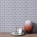 Supreme Tile 1" x 2" Metal Brick Joint Mosaic Wall Tile Metal in Black/Gray | 2 H x 1 W x 0.31 D in | Wayfair TSSLG-01