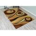 Brown/White 96 x 0.5 in Area Rug - Ivy Bronx Mccampbell Abstract Chocolate/Brown/Beige Area Rug Polypropylene | 96 W x 0.5 D in | Wayfair