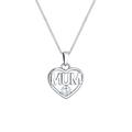 Elli Halskette Damen Muttertag Herz Mum Wording mit Zirkonia Kristall in 925 Sterling Silber