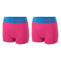 Runderwear Women's Hot Pants (2 Pair Pack) - Chafe-Free Running Underwear (Pink, 10-12)