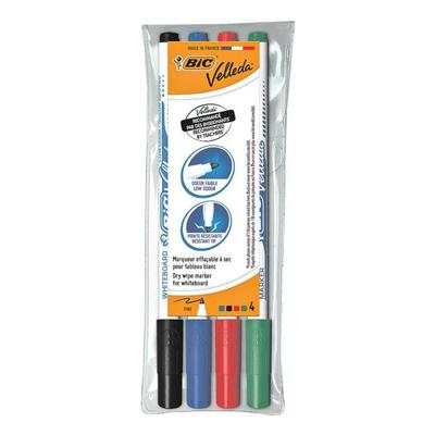 BIC 4er-Pack Whiteboard Marker »Velleda 1721« schwarz Image
