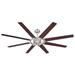 Westinghouse 72173 - 68" Nickel Luster Reversible 8 Blade Indoor DC Motor Ceiling Fan with Remote Control (68" Damen, Nickel Luster, DC Motor, 8 Reversible Blades, Indoor, Remote Con)