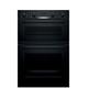 Bosch Home & Kitchen Appliances Bosch MBS533BB0B Serie 4 Multifunction Electric Built In Double Oven With Catalytic Cleaning - Black