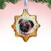 The Holiday Aisle® Cute Pug Shaped Ornament Glass in Brown/Yellow | 3 H x 3 W x 2 D in | Wayfair D64C9AFD8B9C4B448CA234BC50D3F30D