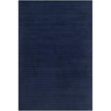 White 24 x 0.23 in Indoor Area Rug - Lauren Ralph Lauren Upper Deck Hand Knotted, New Zealand , Navy Blue Area Rug | 24 W x 0.23 D in | Wayfair