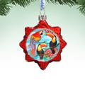 The Holiday Aisle® Amazon Birds Glass Ornament Glass in Blue/Red | 3 H x 2 W x 1.5 D in | Wayfair BB1176891BEA439BBBA503CF761A4BFE