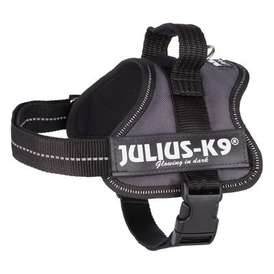 Harnais JULIUS-K9® Power, anthracite taille Mini tour de poitrail 49-67 cm - pour chien