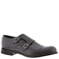 Stacy Adams Madison Cap Toe Double Monk - Mens 7.5 Grey Slip On D